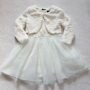 Zunie girls sz 6 formal dress with shrug